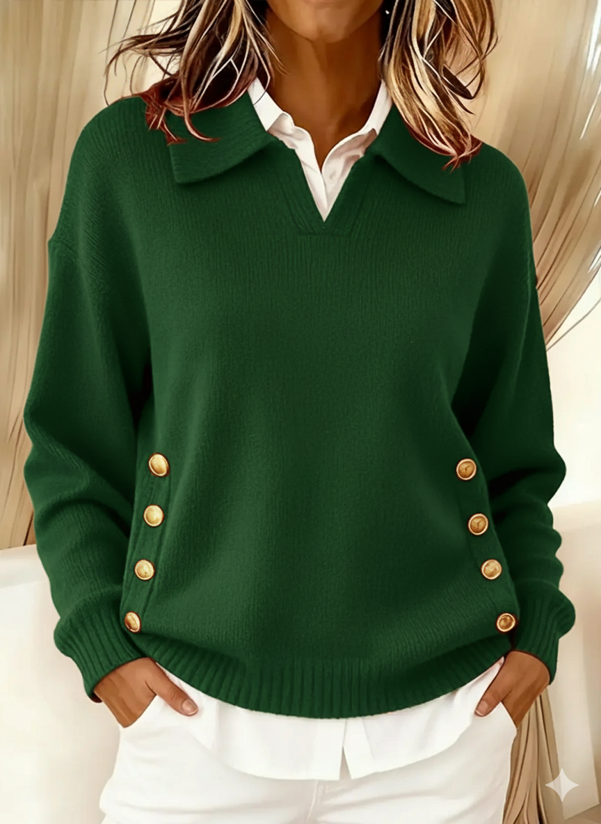 Vicenta | Polopullover mit Knöpfen