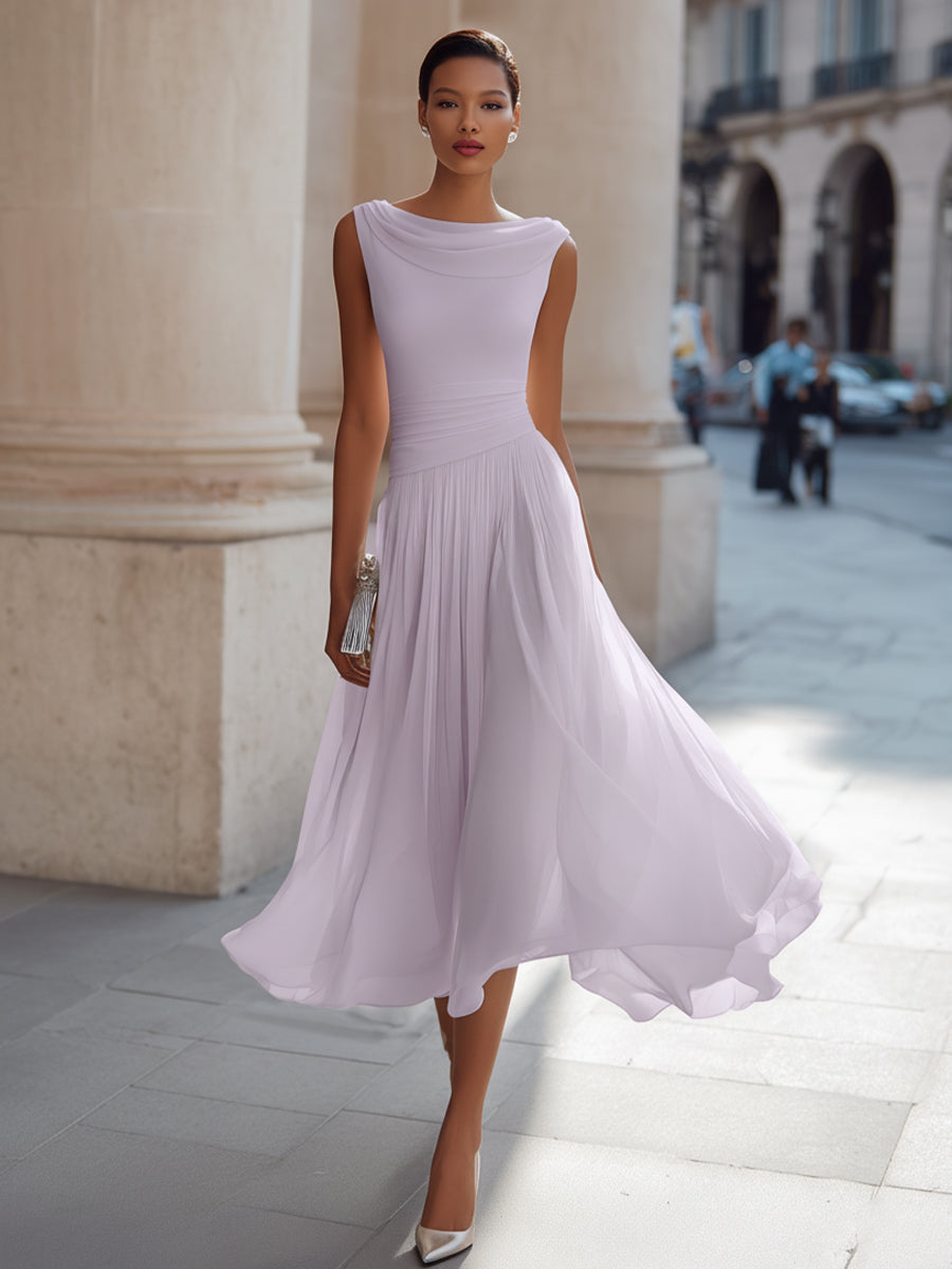 Mirella | Elegantes Plissee-Midikleid