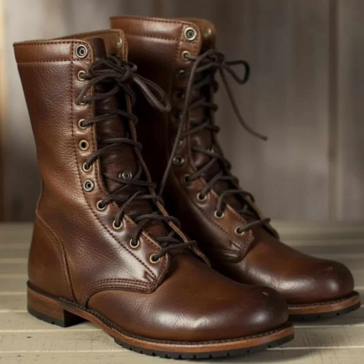 Damenstiefel | Halbhohes Design mit Schnürung