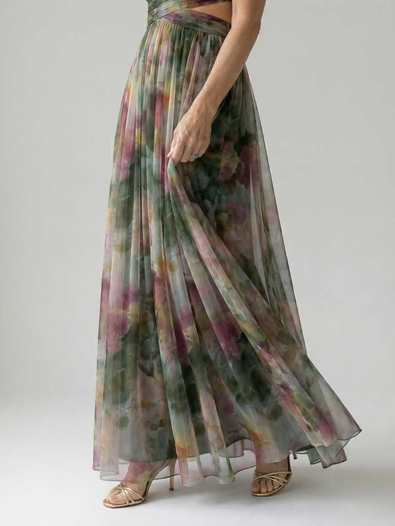 Élise | Wickel-Maxikleid mit Farbverlauf