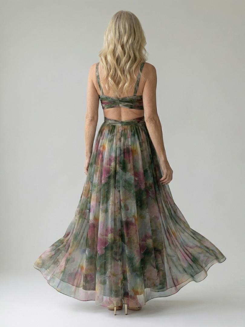 Élise | Wickel-Maxikleid mit Farbverlauf
