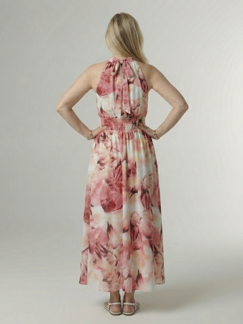 Sylin | Midikleid mit tiefem Ausschnitt und Neckholder