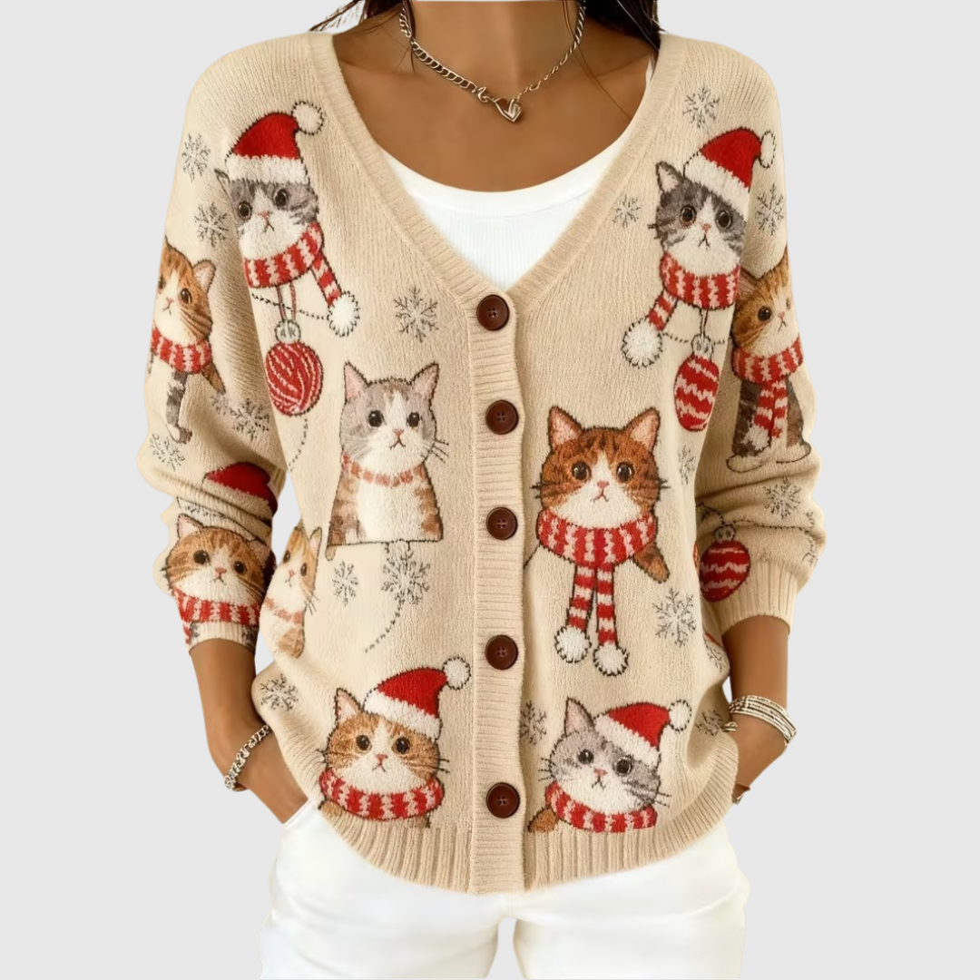Caterina | Strickjacke mit Knöpfen