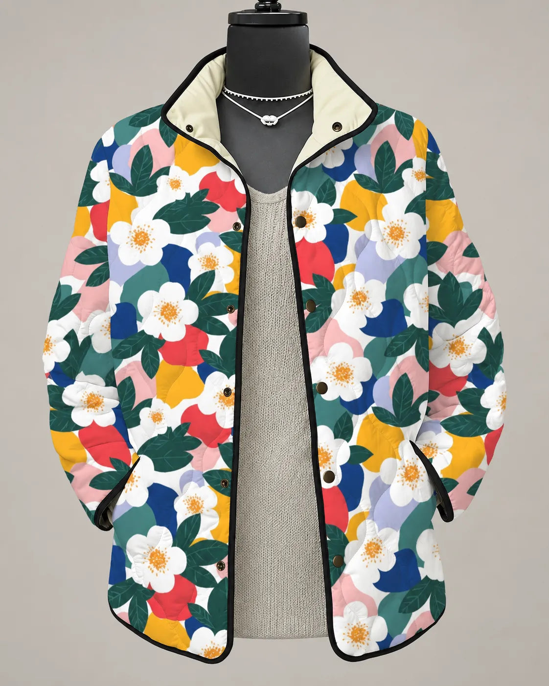 Eliana Moderne Jacke mit botanischem Print