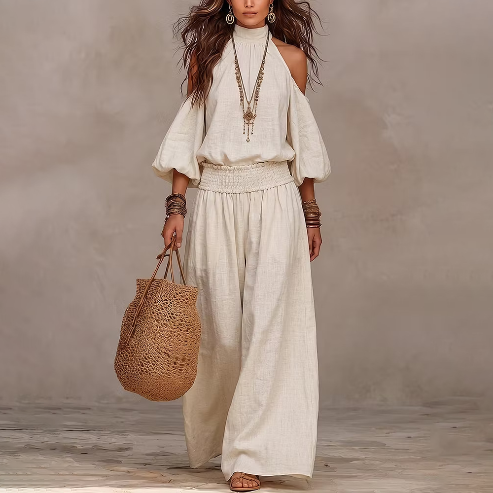 Isla – Boho-Zweiteiler mit weiter Hose