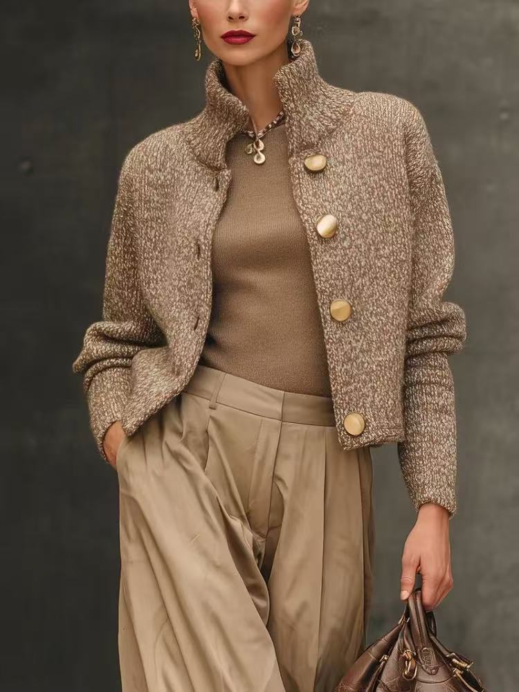ADELINE™ | Taillierte Jacke aus Wollmischung