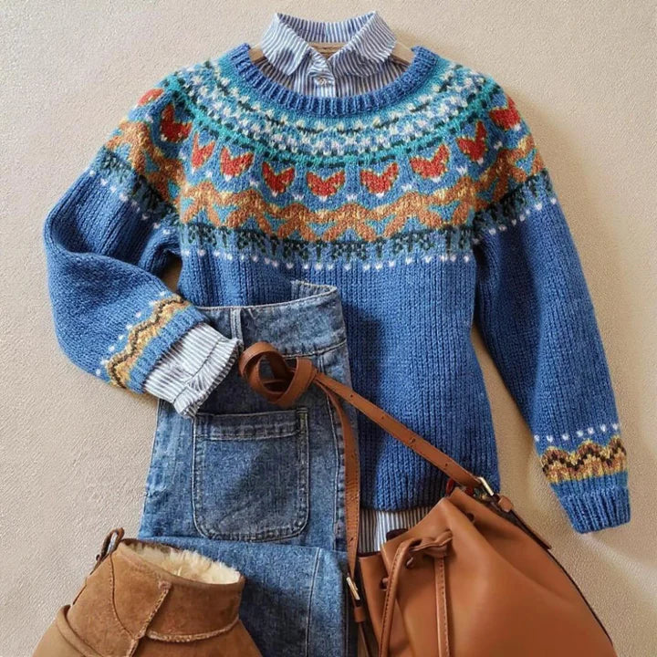 Kaylee™ | Klassischer Vintage-Strickpullover
