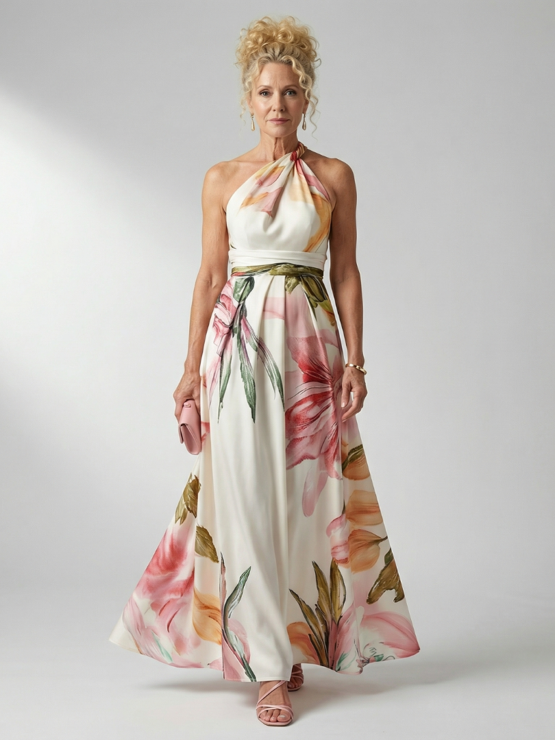 Amiel | Leichtes geblümtes Maxikleid