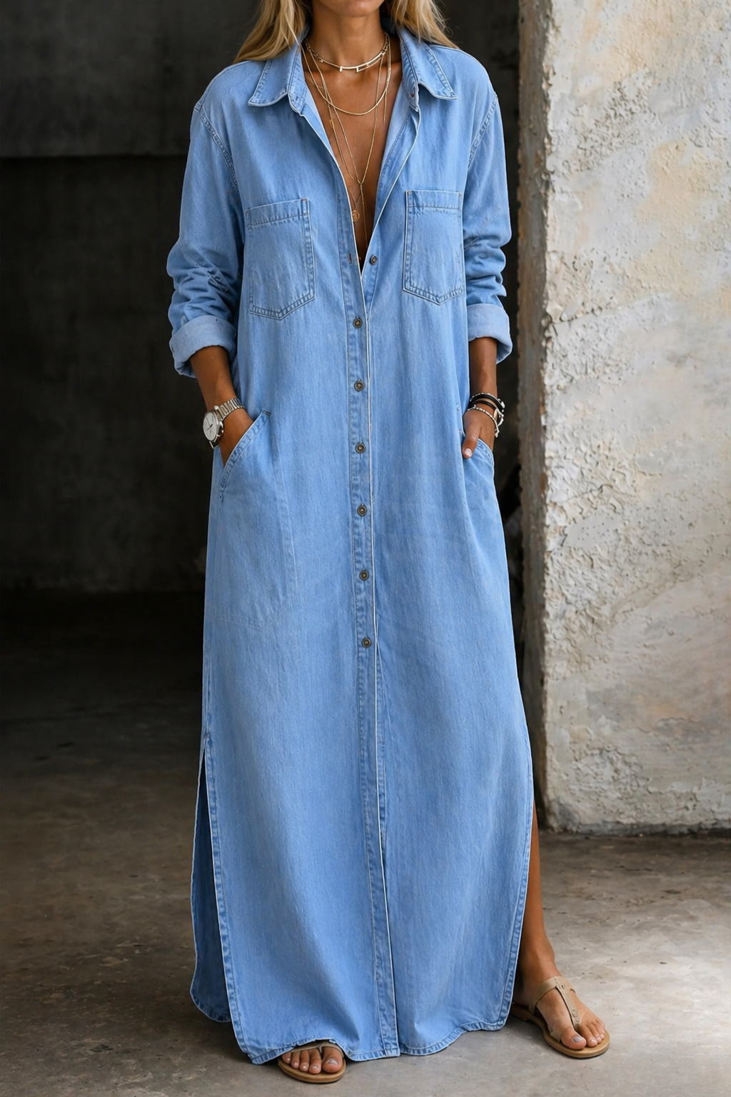 Delana – Kleid mit Knopfleiste