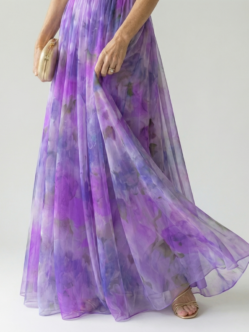 Élise | Wickel-Maxikleid mit Farbverlauf