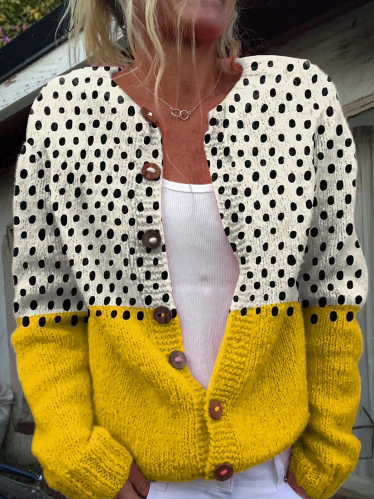 Junella™ | Vintage-Strickcardigan