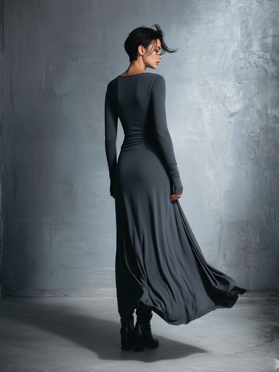 YASMINA | MAXIKLEID MIT SEITLICHER BINDUNG