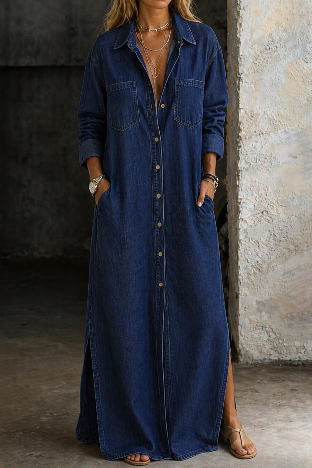 Delana – Kleid mit Knopfleiste