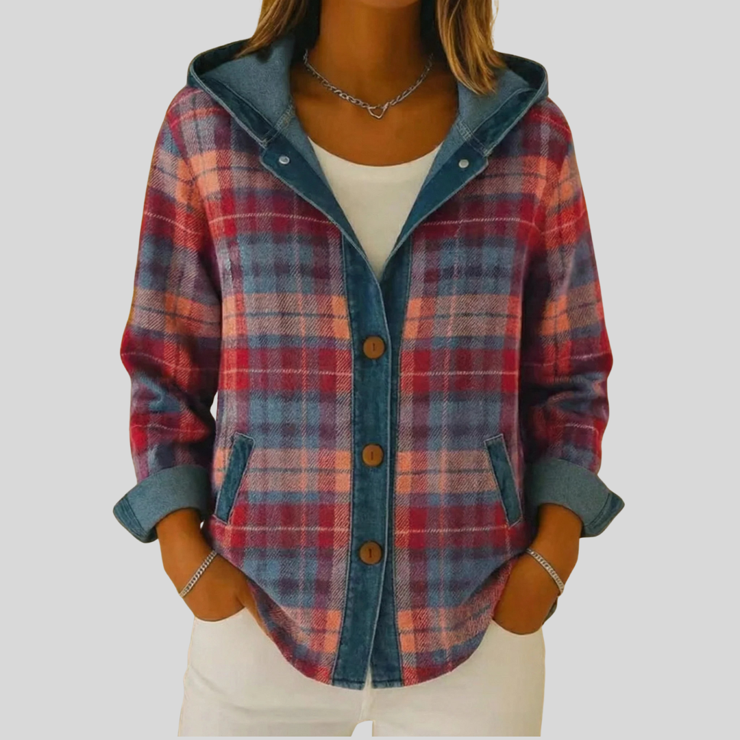 Kellaway™ | Karierte Hemdjacke mit Kapuze