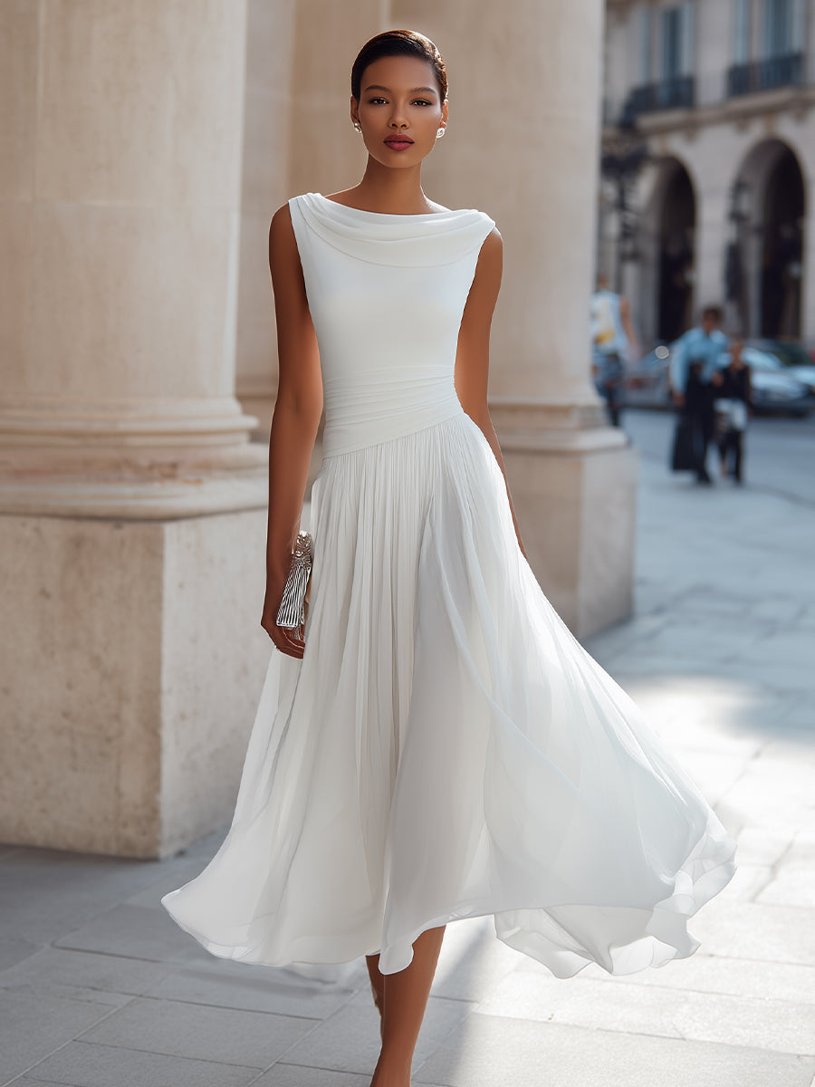 Mirella | Elegantes Plissee-Midikleid