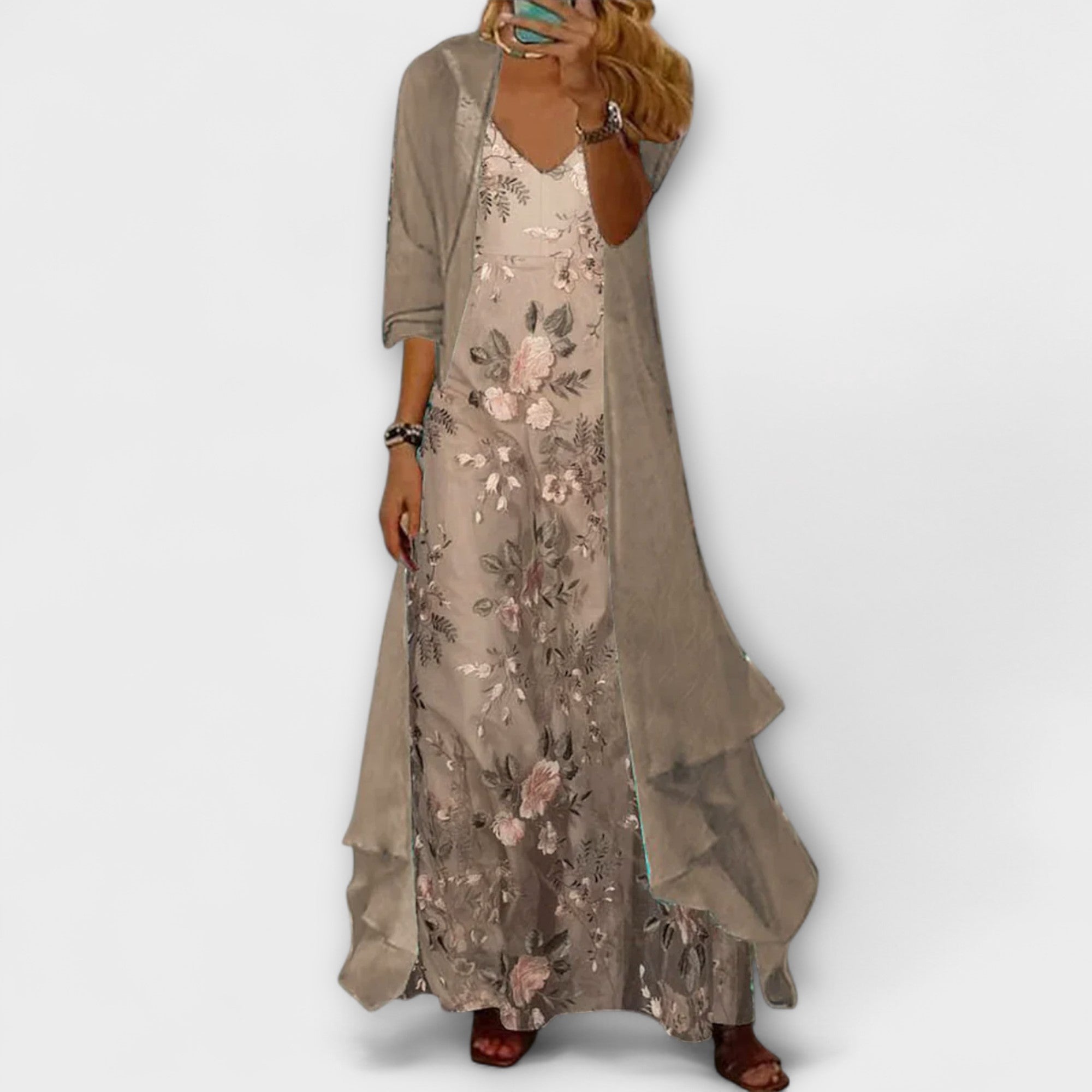 Bryleigh | Elegantes Maxikleid Zweiteiliges Set