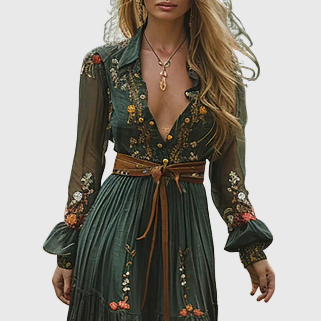 ALINA SOLEIL | ROMANTISCHES BOHO-MAXIKLEID