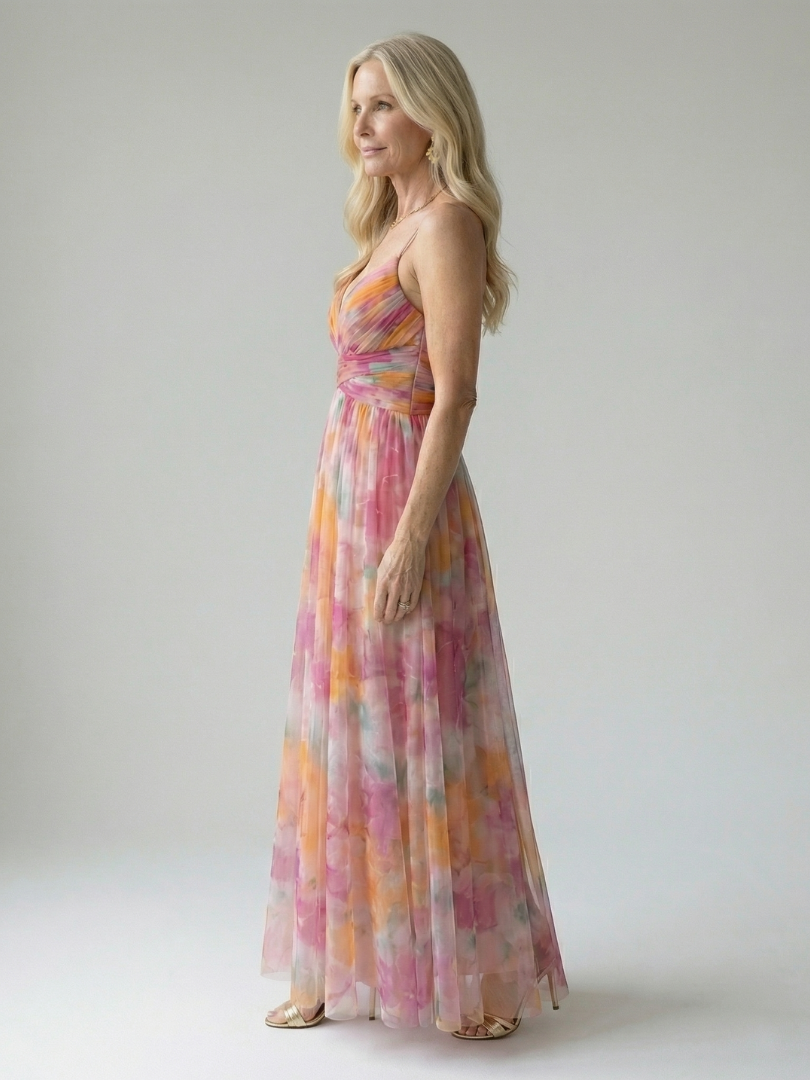 Élise | Wickel-Maxikleid mit Farbverlauf