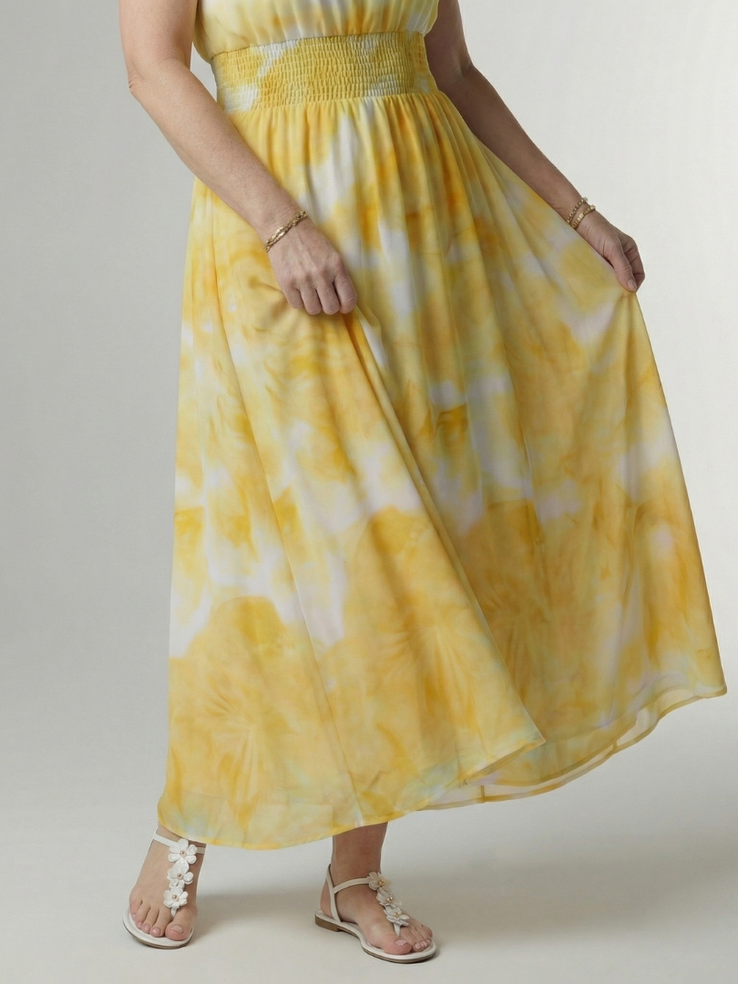 Sylin | Midikleid mit tiefem Ausschnitt und Neckholder
