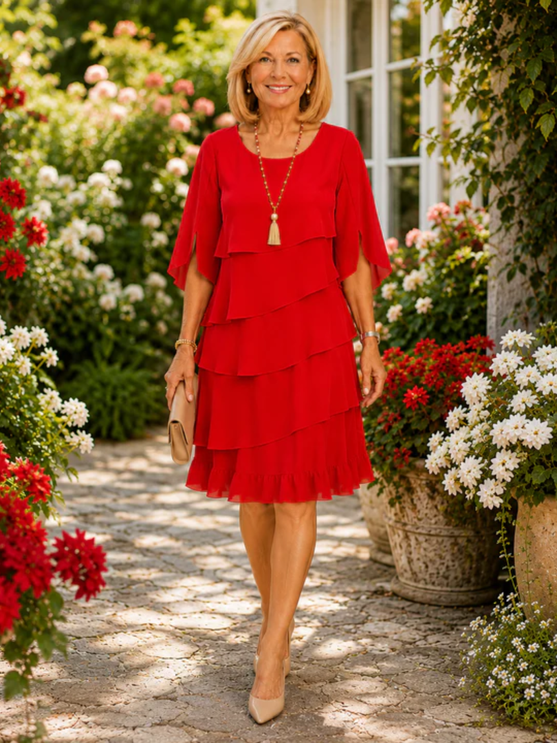 Patricia™ | Elegantes Komfortkleid mit Rüschen