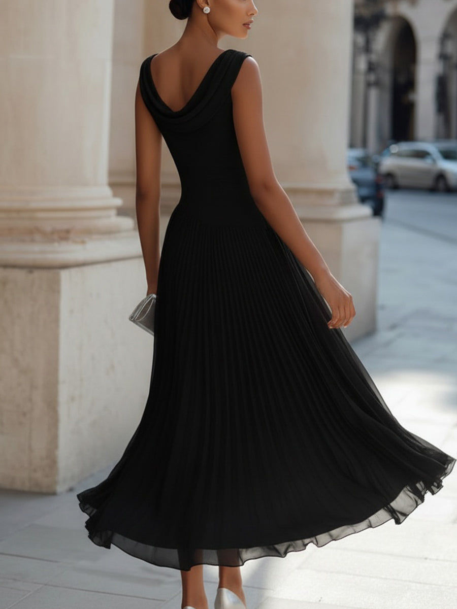 Mirella | Elegantes Plissee-Midikleid