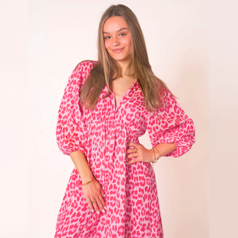 Sofie – Geblümtes Sommerkleid mit V-Ausschnitt
