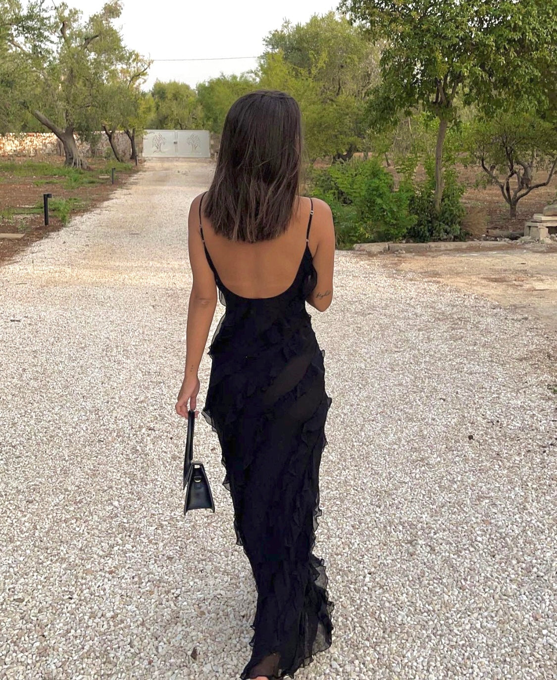 Eila™ | Maxikleid mit Rüschen