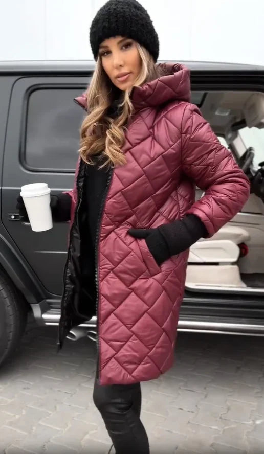 Anna – Gesteppte Winterjacke mit Kapuze