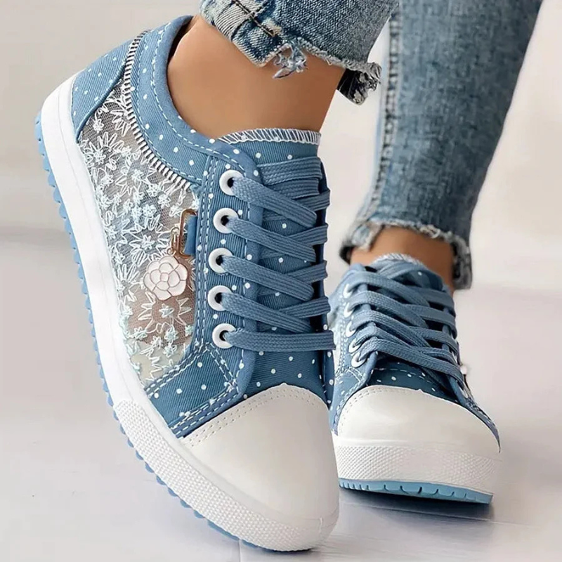 Adelaide | Sneaker mit Spitzendetails