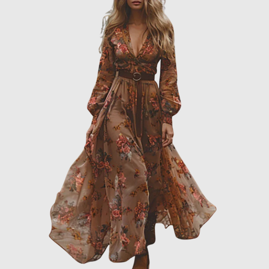 ALINA SOLEIL | ROMANTISCHES BOHO-MAXIKLEID