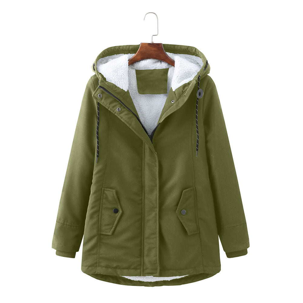 Garance – Wasserdichter Damenparka mit Kapuze und warmem Sherpa-Futter