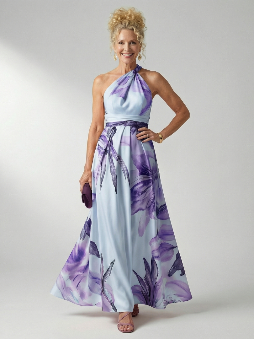Amiel | Leichtes geblümtes Maxikleid