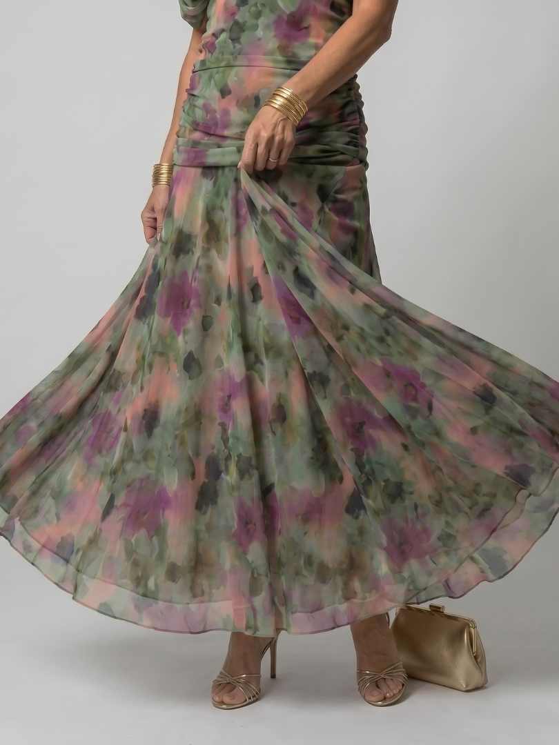 Calen | Luftiges Midikleid mit freien Schultern