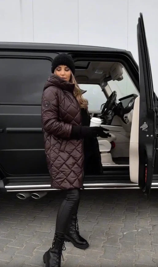 Anna – Gesteppte Winterjacke mit Kapuze