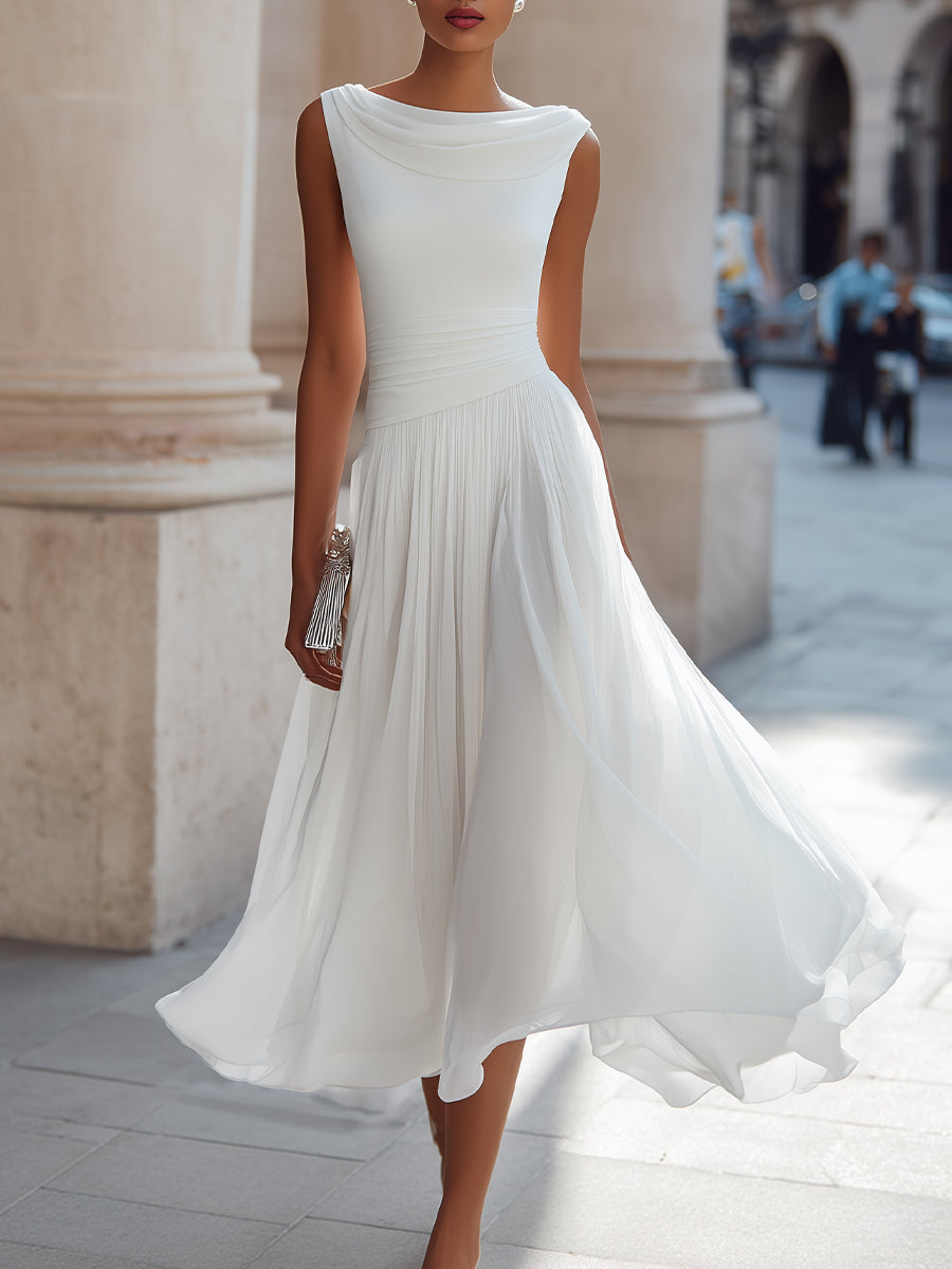 Mirella | Elegantes Plissee-Midikleid