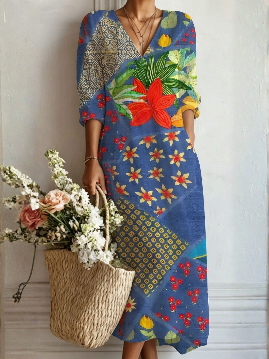 Sara™ | Langes Boho-Kleid