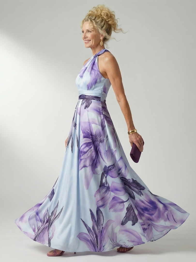 Amiel | Leichtes geblümtes Maxikleid