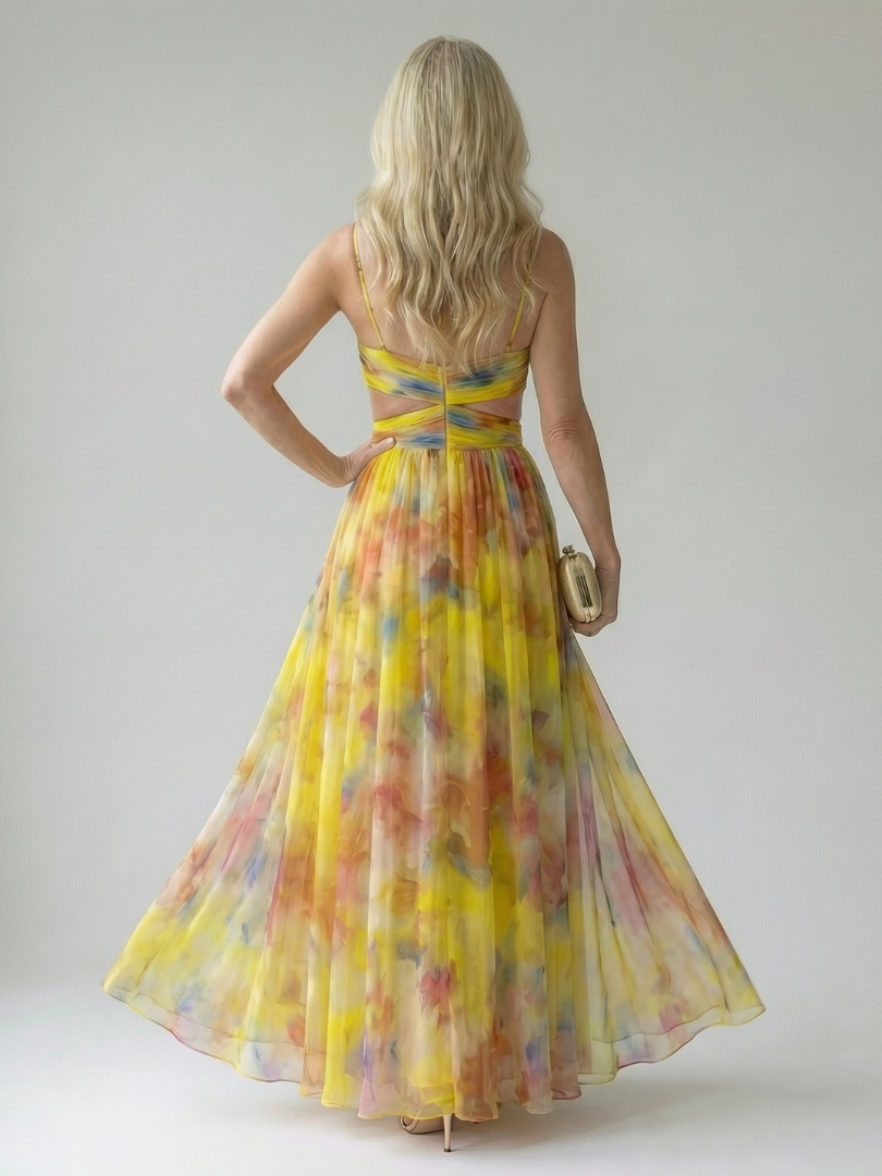 Élise | Wickel-Maxikleid mit Farbverlauf