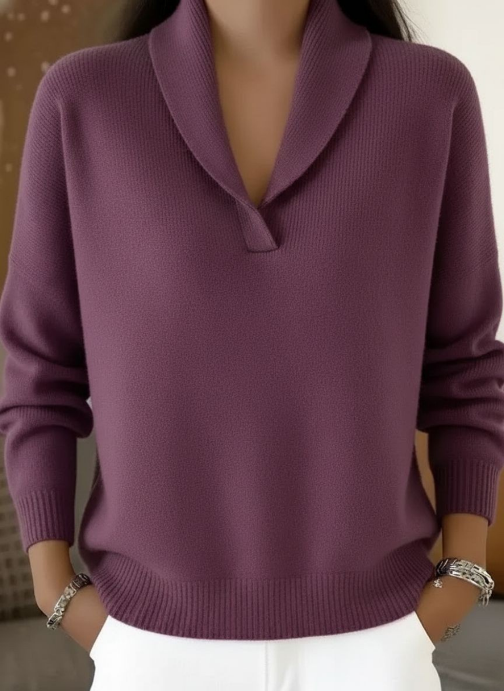 Encarna | Pullover mit V-Ausschnitt