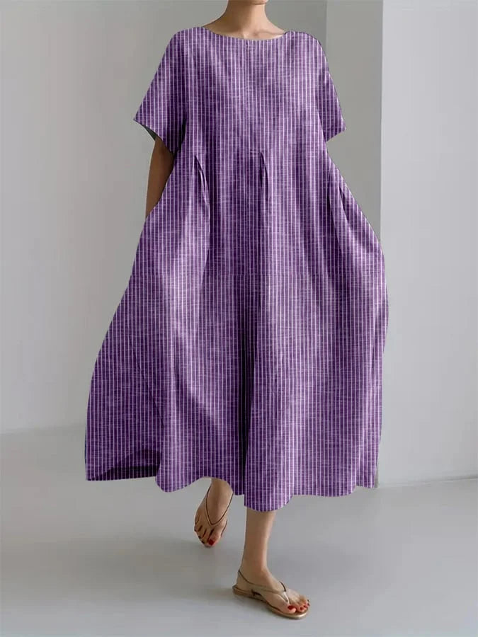 Weißes Sommerkleid mit Blumenmuster