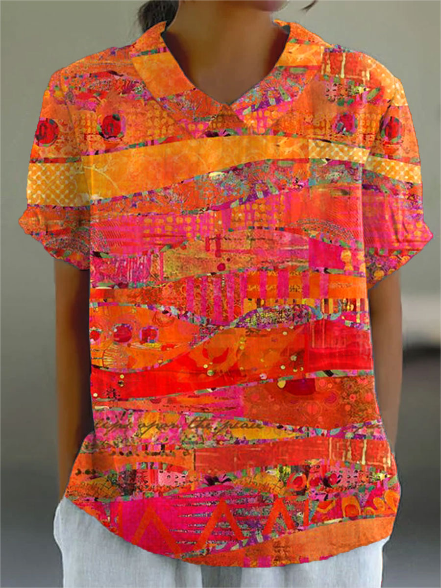 Isla | Abstraktes Druckshirt