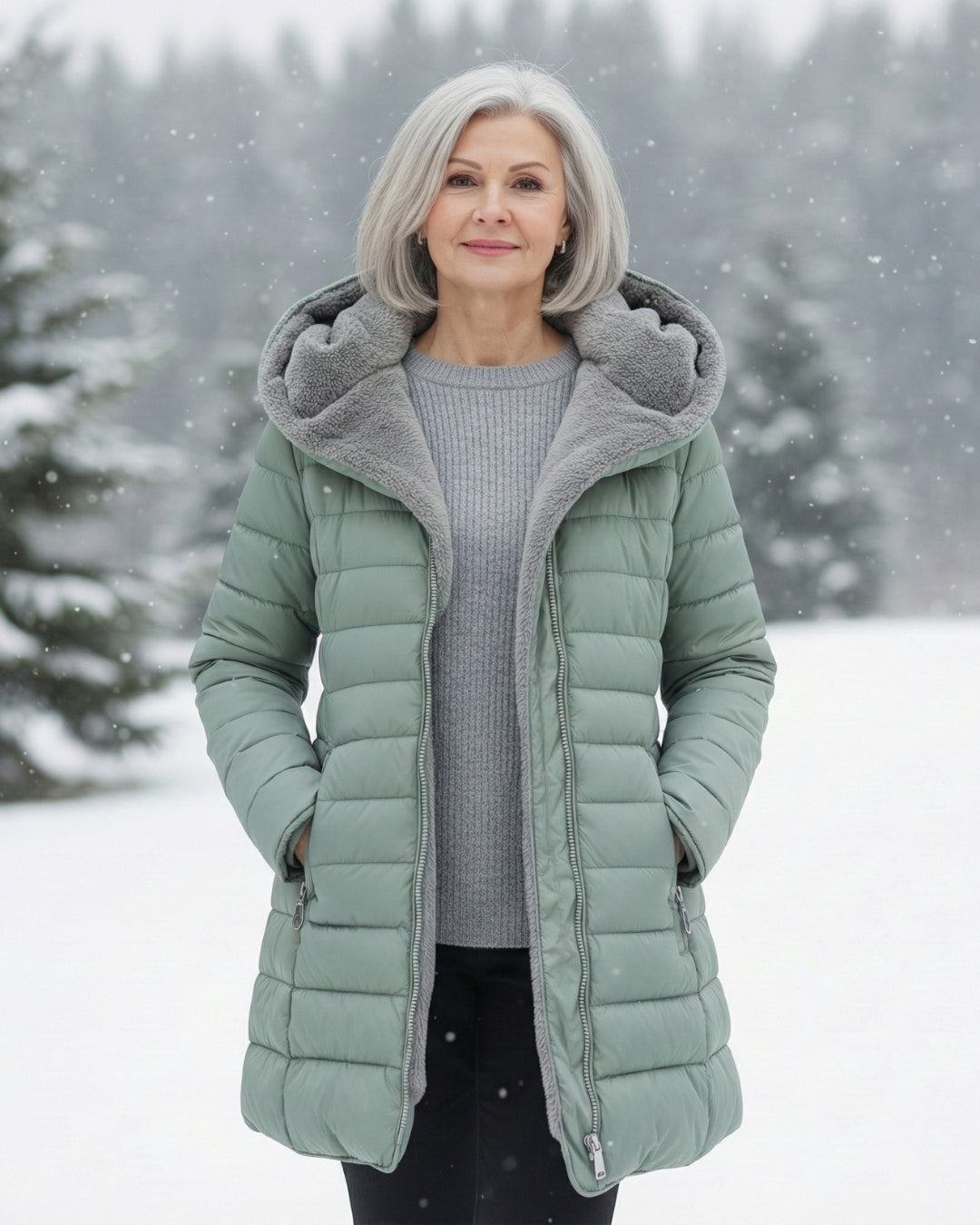 Clair | Puffer-Mantel mit Fleece-Futter