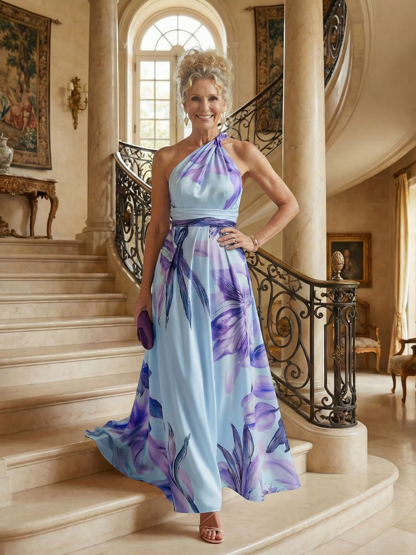 Amiel | Leichtes geblümtes Maxikleid