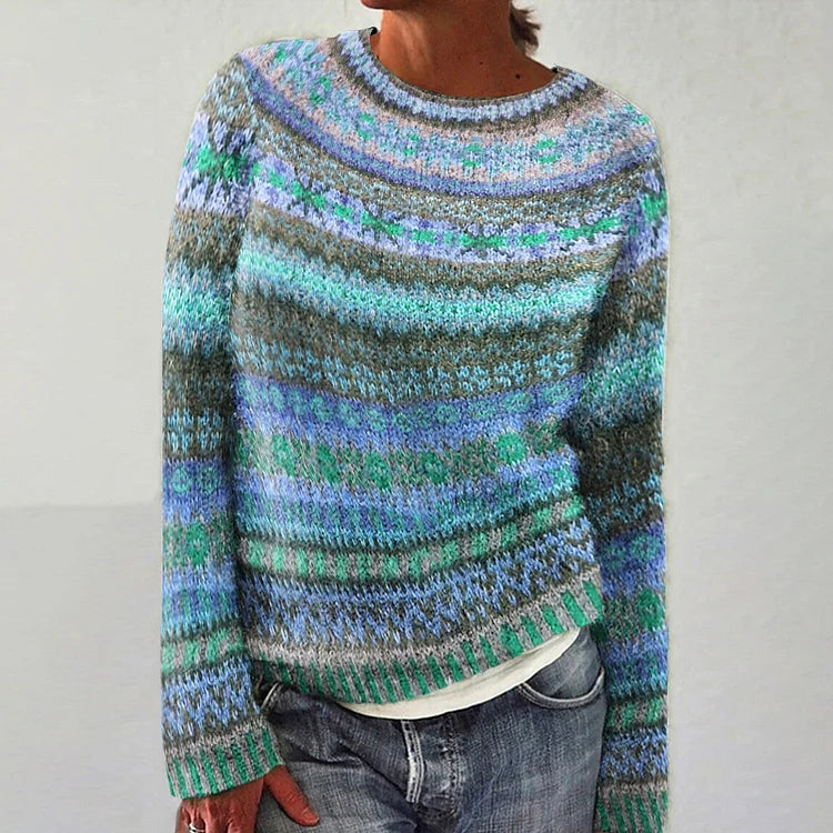Diane - Retro-Strickpullover im skandinavischen Stil