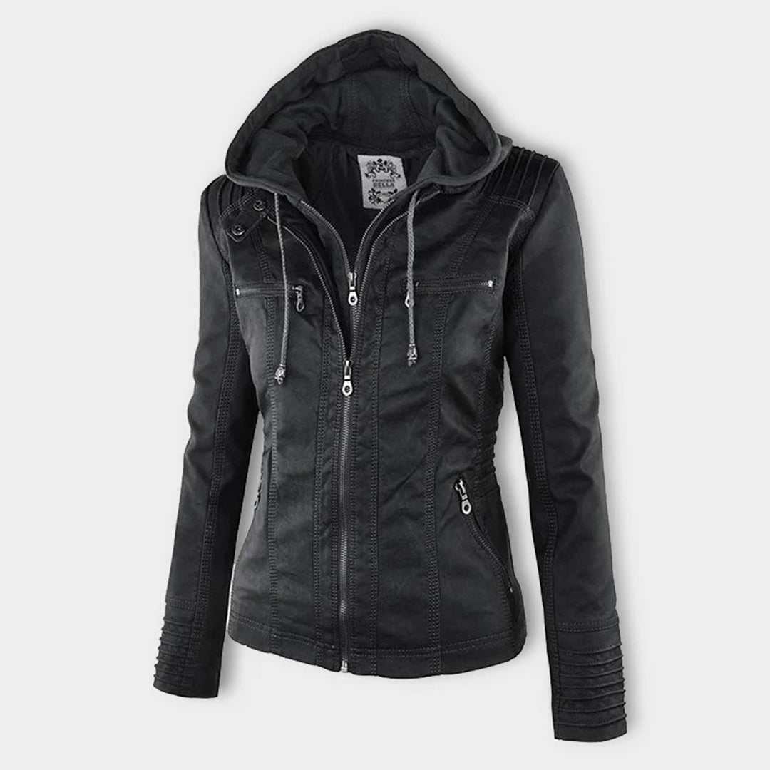 Flavia | Strapazierfähige und elegante Lederjacke