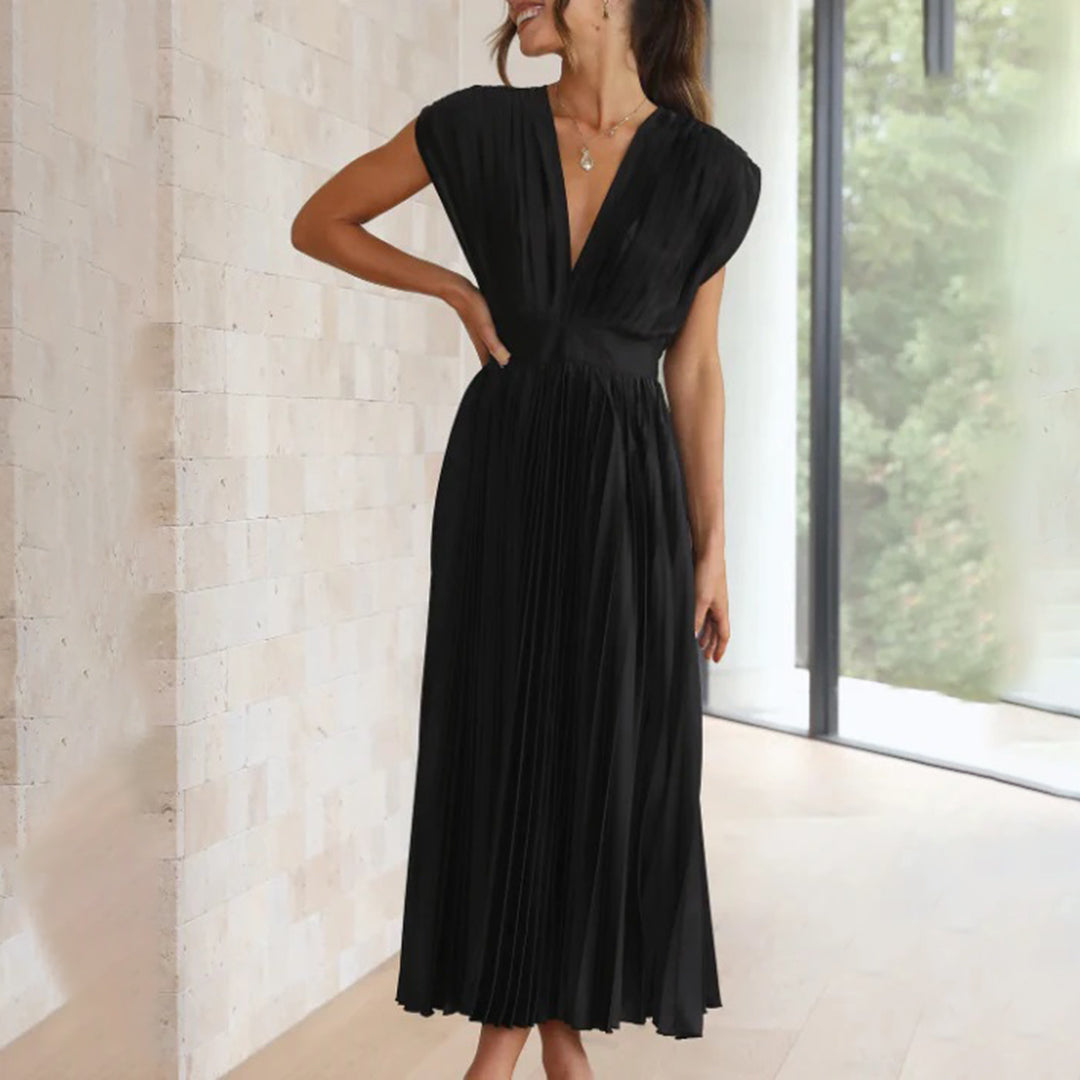 Marni™ | Zeitloses plissiertes Midikleid