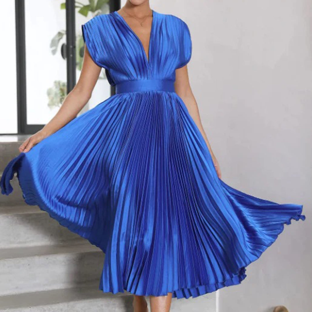 Marni™ | Zeitloses plissiertes Midikleid