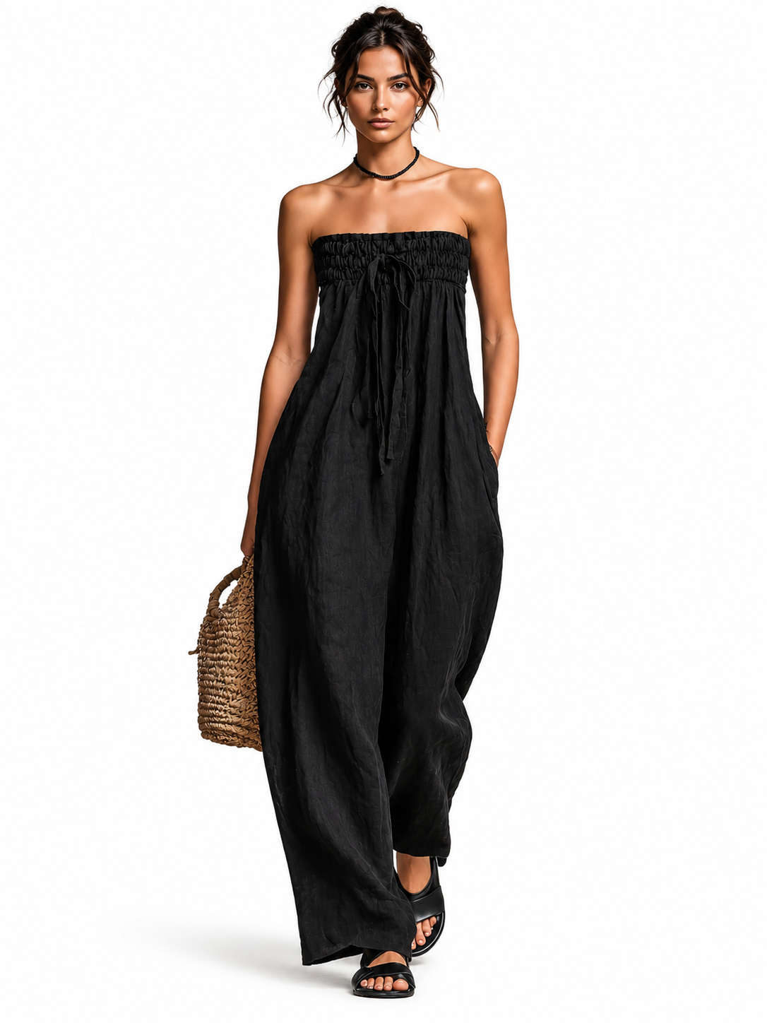 Nina | Eleganter trägerloser Overall