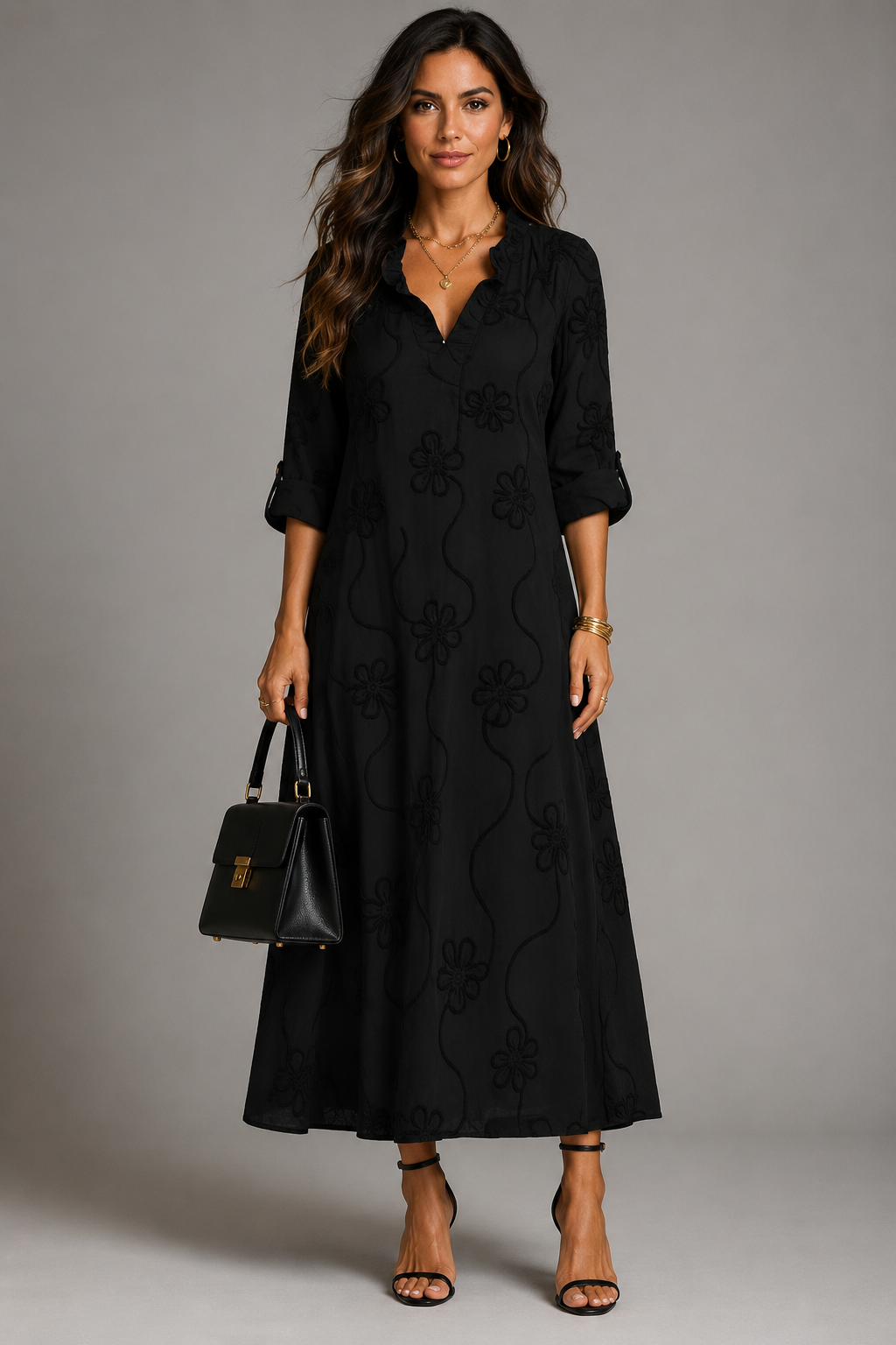 Ambre | Figurumschmeichelndes geblümtes Sommerkleid