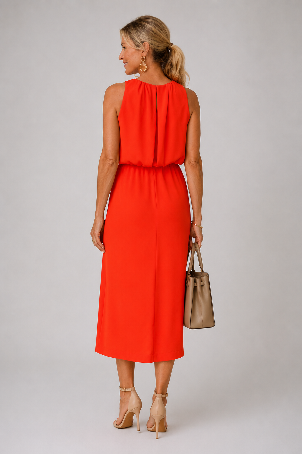 Nicole | Elegantes Sommerkleid mit Schlitz